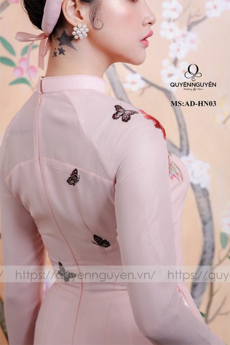 Áo dài hồng nhạt AD HN 03