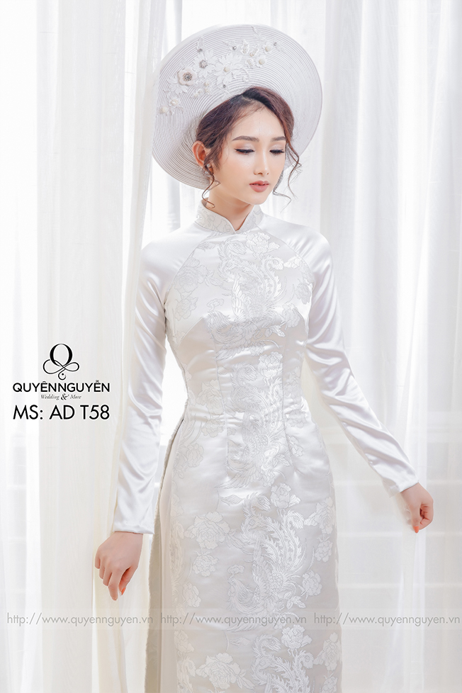 Áo dài Trắng AD T58