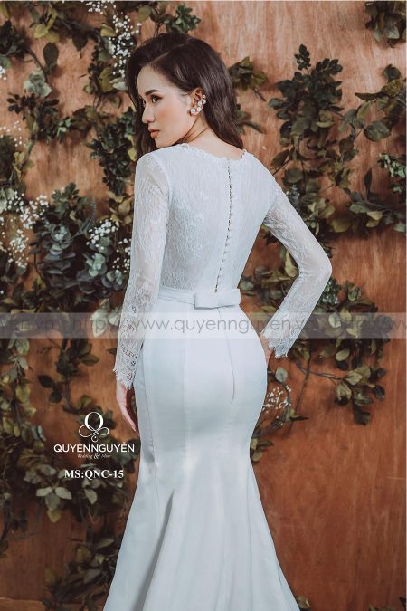 Váy cưới dáng cá QNC 15