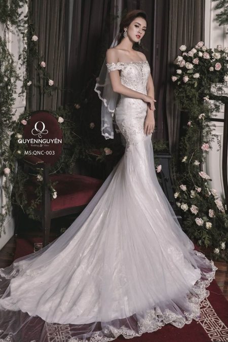 Váy cưới đuôi cá QNC 003