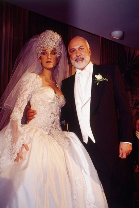 Váy cưới của diva Celine Dion