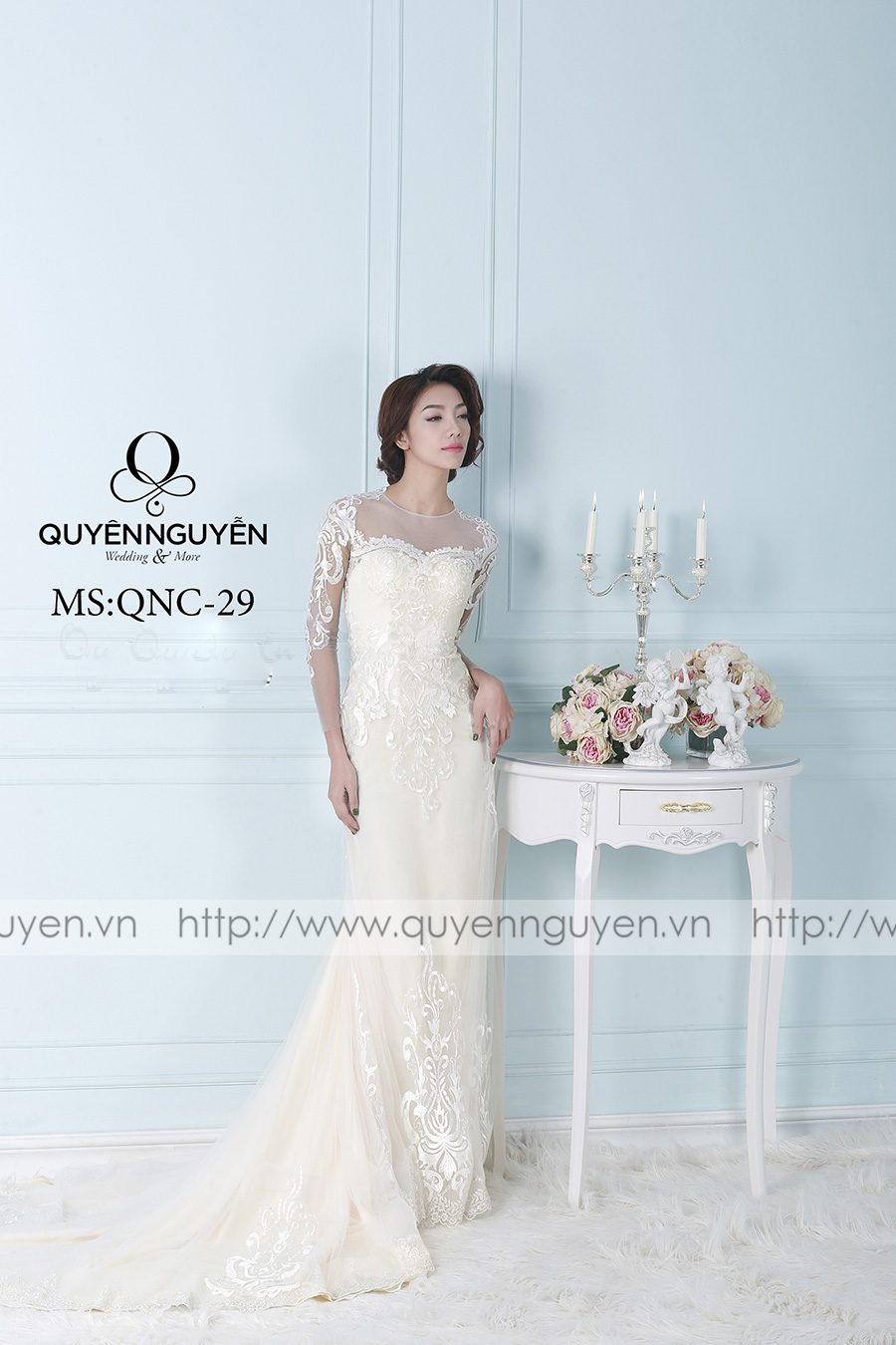 Váy cưới mẫu QNC 29