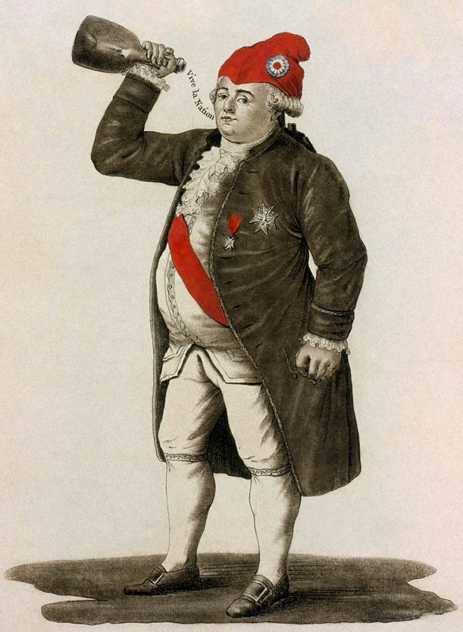 Vua Louis XVI mặc quần culottes cổ điển