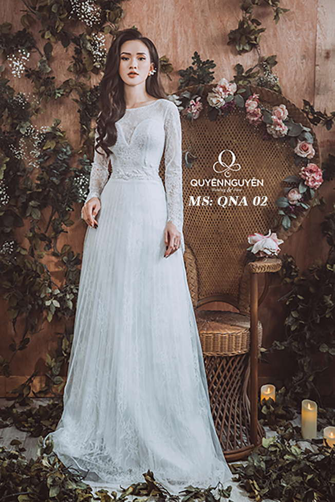 Váy cưới dáng A QNA 02