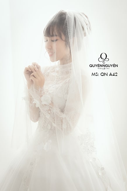 Váy cưới dáng A QNA 42