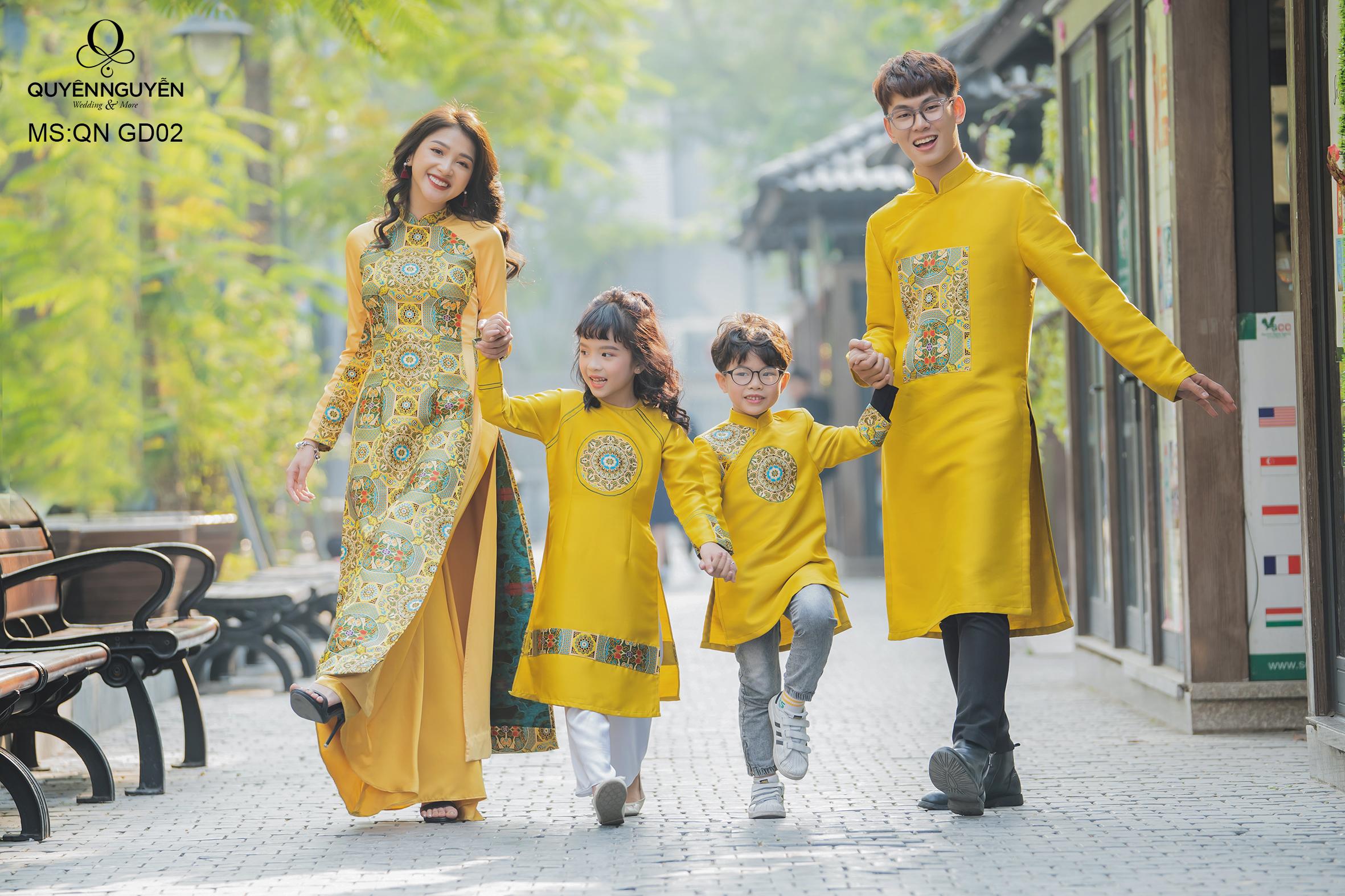 mẫu áo váy gia đình chất lượng - Đồng Phục Thiên Phước