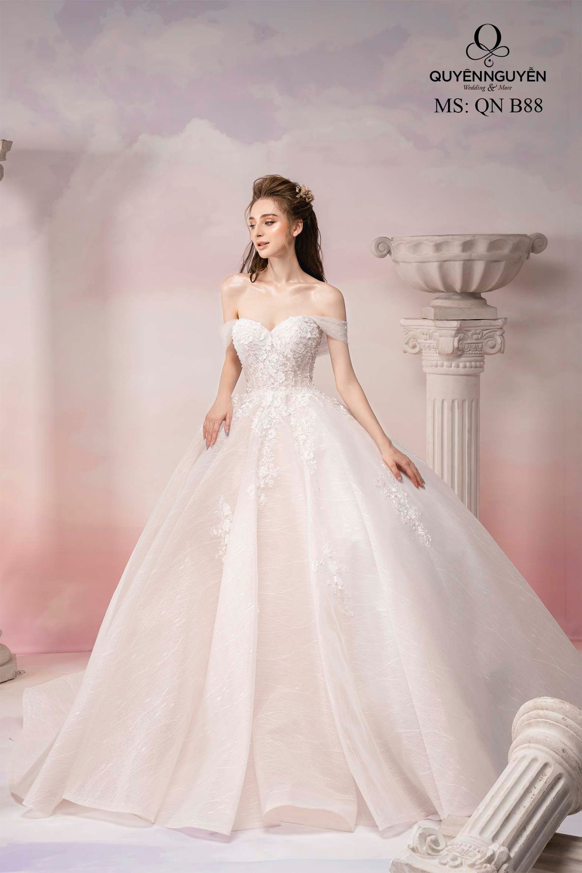 Váy cưới xoè công chúa đẹp vay cuoi xoe Lavender Studio
