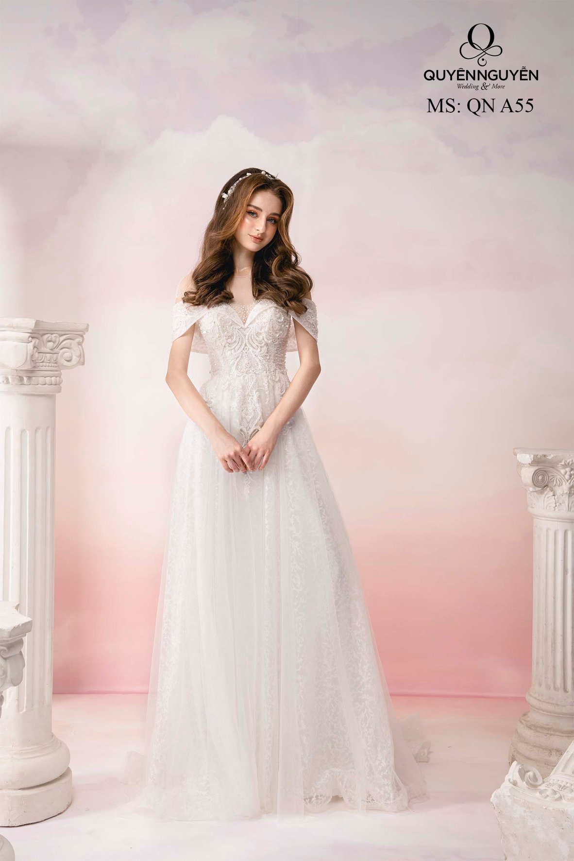 Váy cưới xẻ tà đẹp mẫu đơn giản, tinh tế #1067