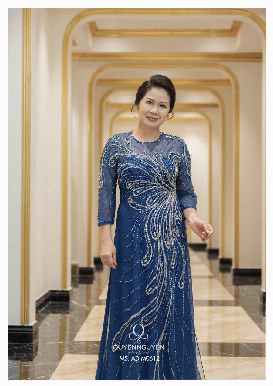 Áo dài Haute couture Bà sui ADM 0612