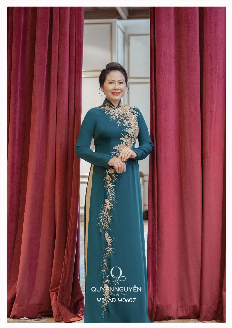 Áo dài Haute couture Bà sui ADM 0607