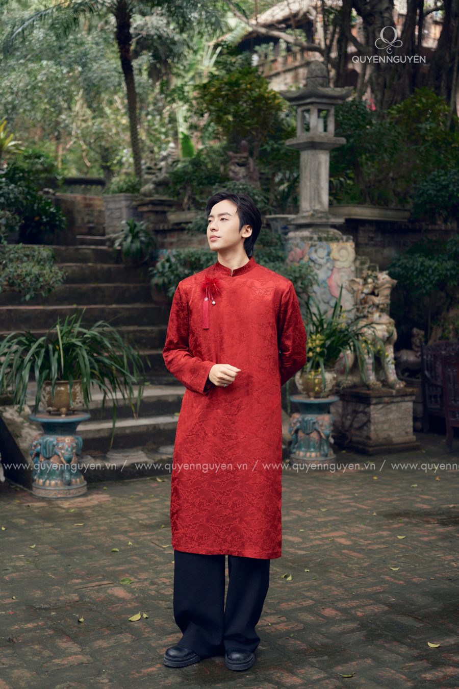 Áo dài nam Thiên Tác