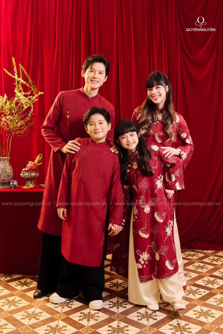 Set Áo dài Gia đình An Hòa