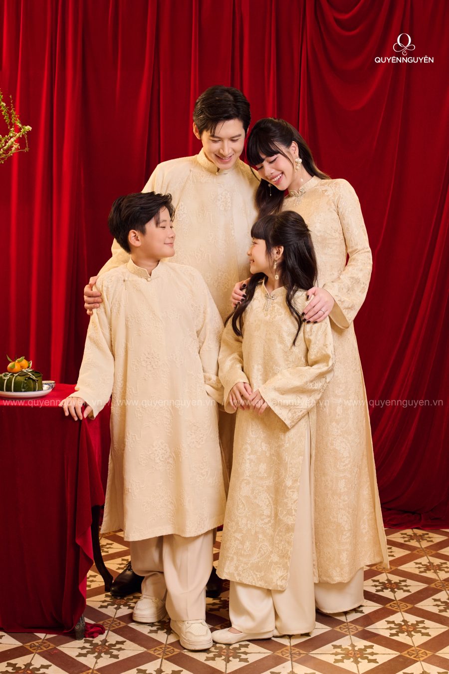 Set Áo dài Gia đình Cát Gia