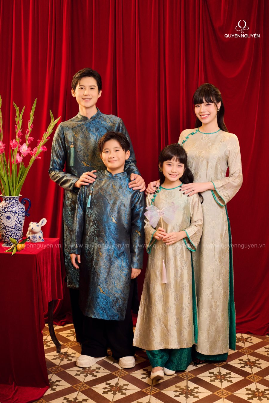 Set Áo dài Gia đình Đoàn Viên