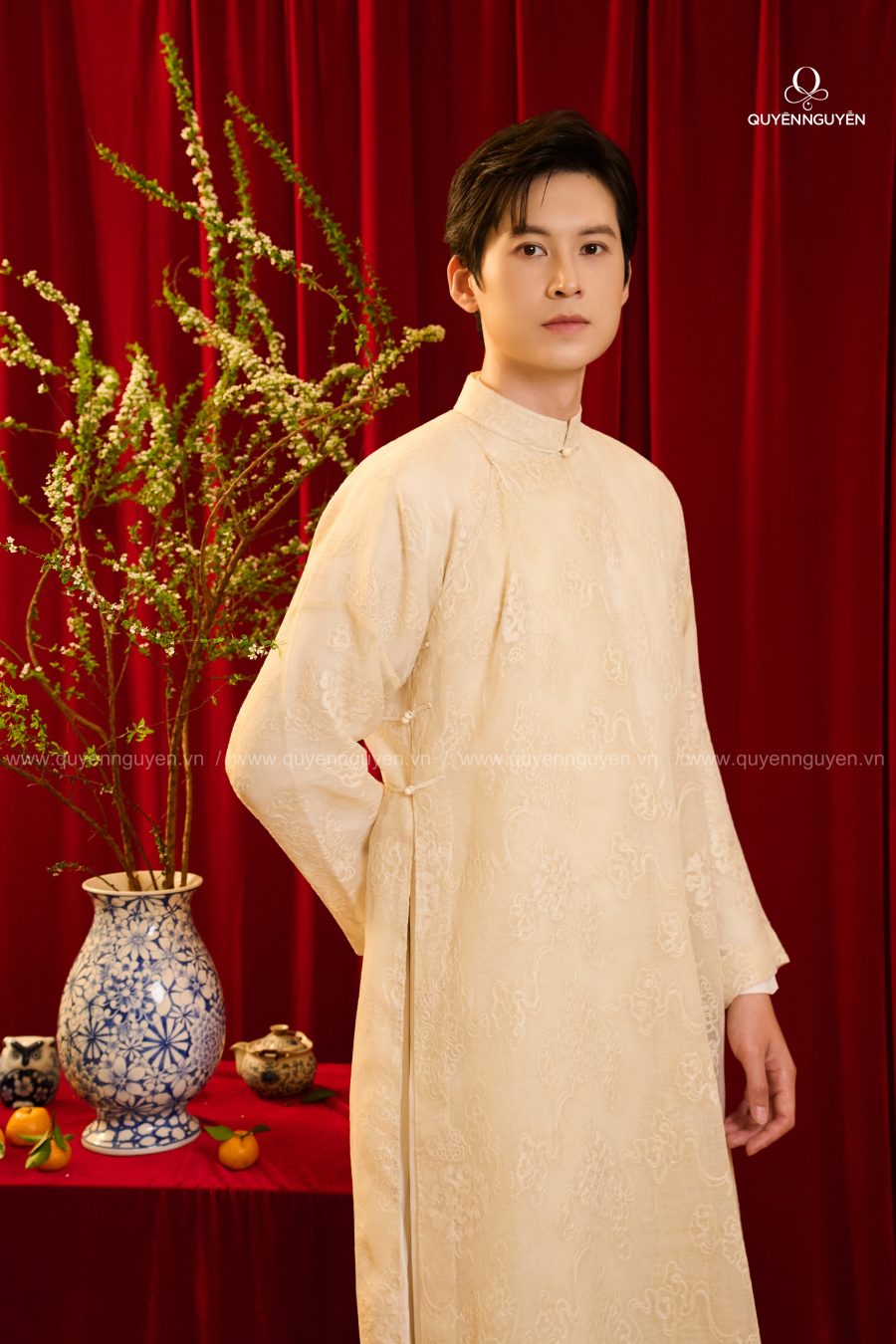 Áo dài nam Cát Gia