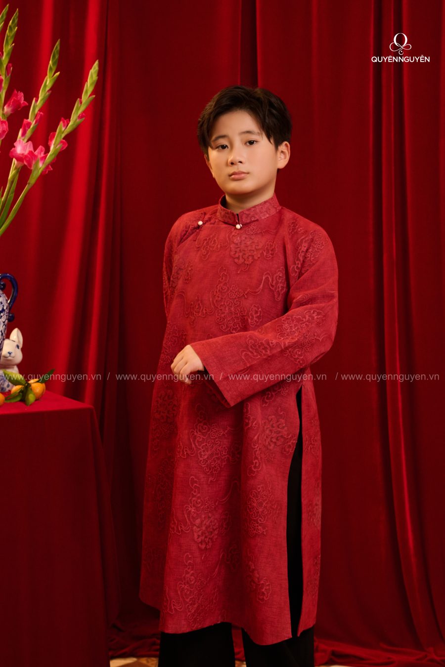 Áo dài bé trai Sum Vầy