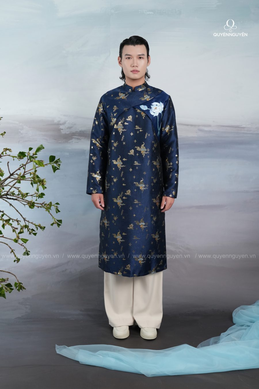 Áo dài nam Mộng Duyên 1