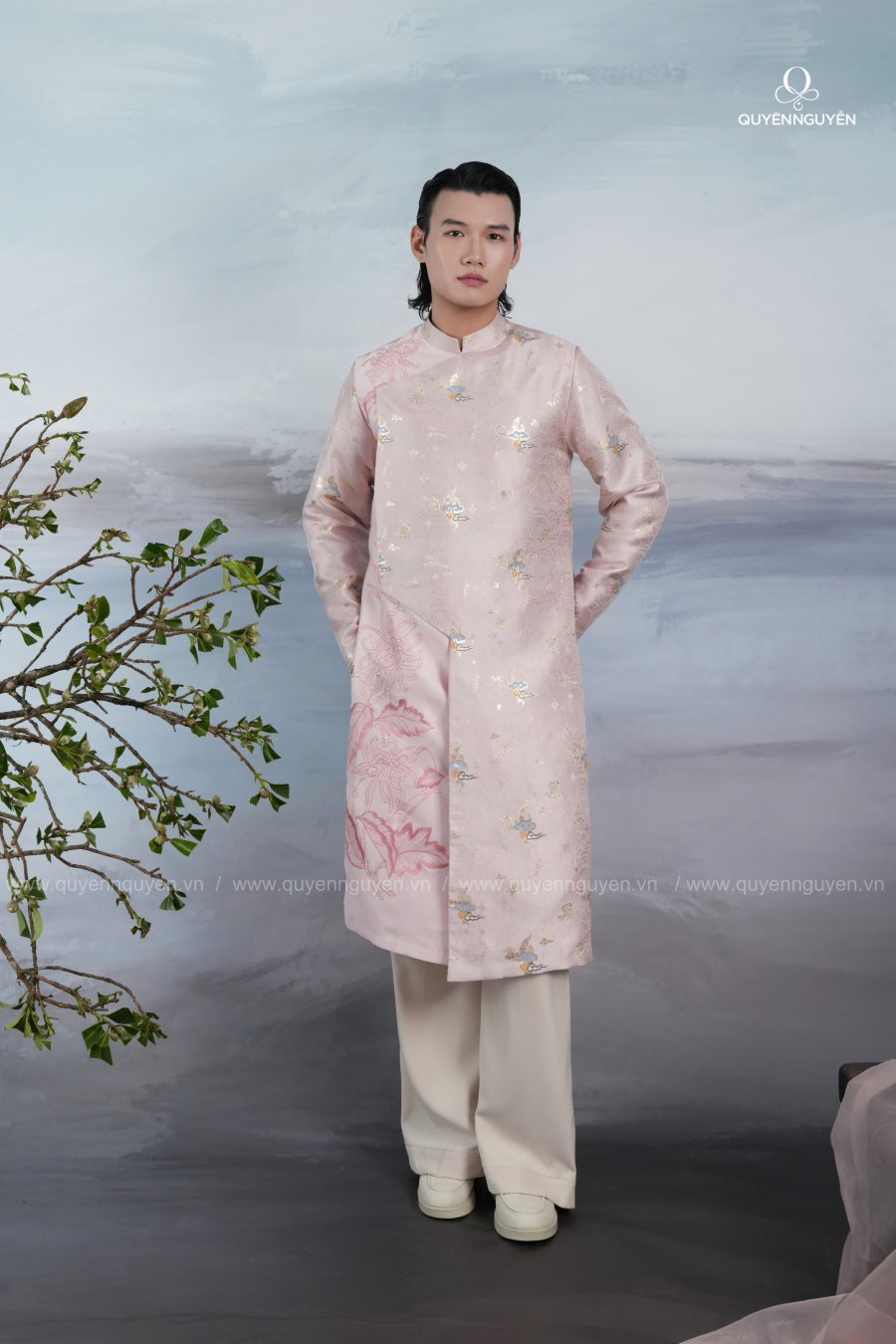 Áo dài nam Mộng Duyên 2