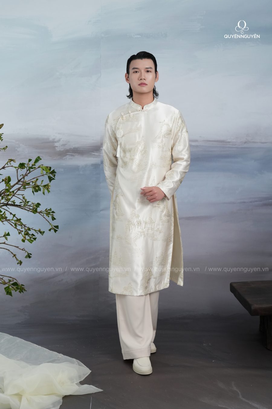 Áo dài nam Mộng Duyên 3