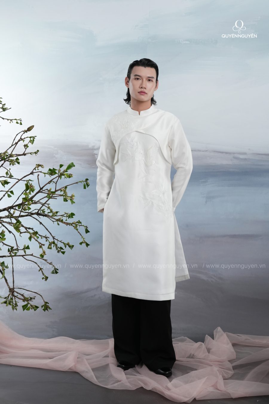 Áo dài nam Mộng Duyên 5