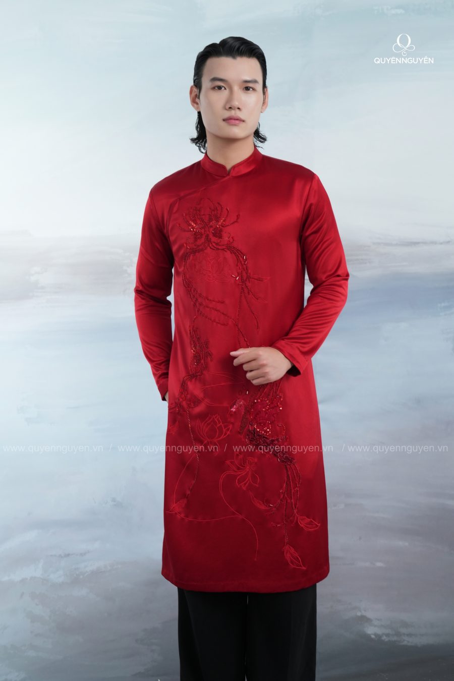 Áo dài nam Mộng Duyên 8